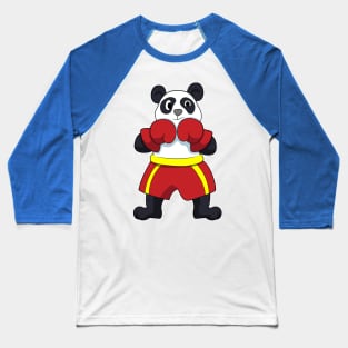 Panda as Boxer with Boxing gloves Baseball T-Shirt